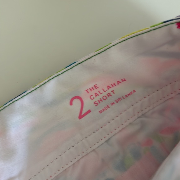 Lily Pulitzer Women Callahan Shorts in Palm Reader Size 2 - Picture 4 of 10